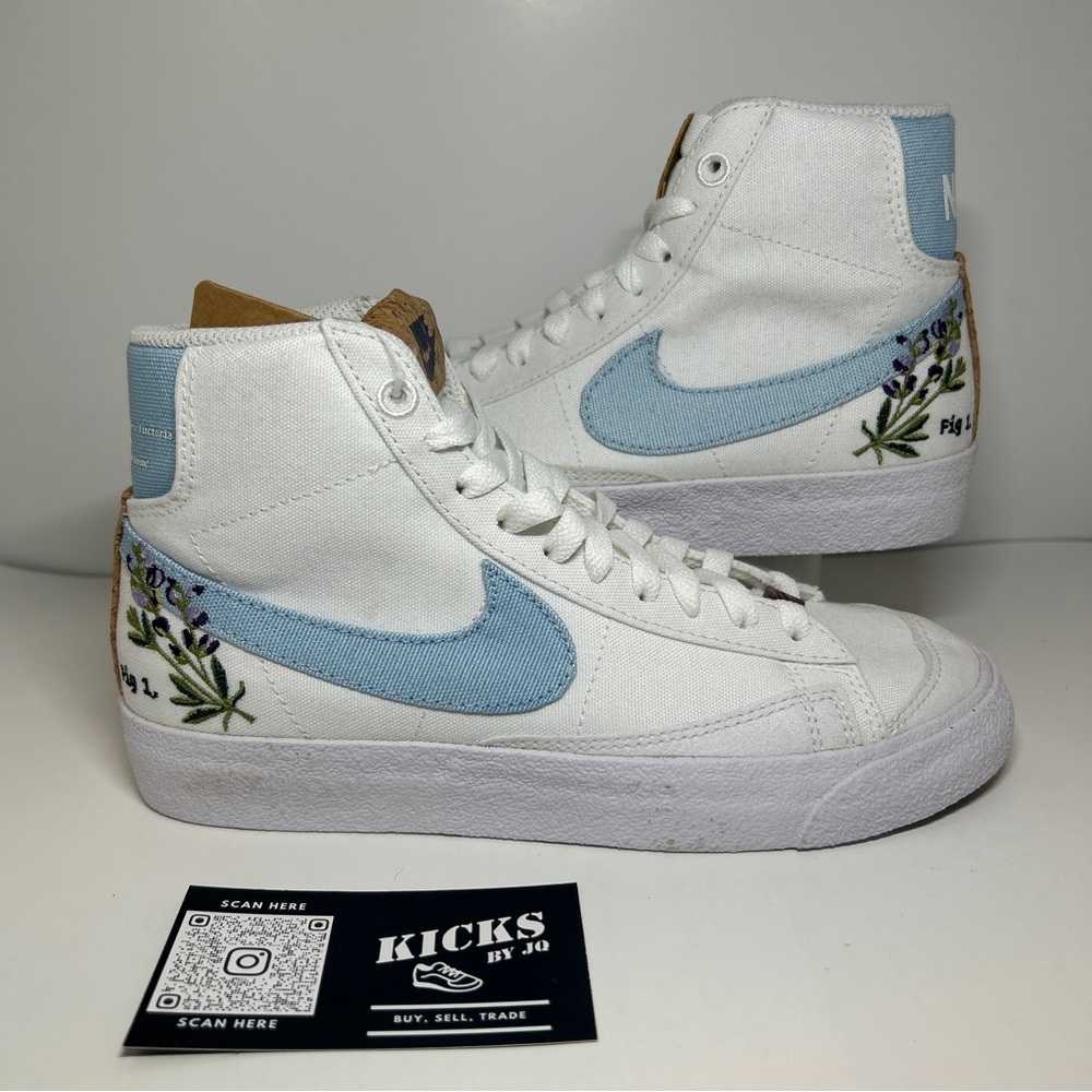 Nike Blazer Mid 77 White Baby Blue Indigo - Size 5W OG ALL - (DC9265-100) *NEW*